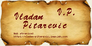 Vladan Pitarević vizit kartica